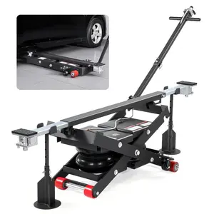 VEVOR Air Portable Car Lift, 6613 lbs/3 Ton Capacity, 21.7 inch Max Height, Adjustable Portable Air Car Lift with Airbag, Support Stands, Wheel Chocks, Rubber Pads, Heavy-Duty for Sedan SUV Pickup