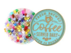 Fresh brewed Coffee Picky Party Pad and Tray- Satisfy Your Urge to Pick, Pop and Peel Stress-Free! Sensory Fidget Keychain Fidgetboards