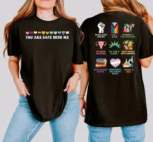 Equality shirt, Human rights shirt, You are safe with me T-shirt/Sweatshirt/Hoodie