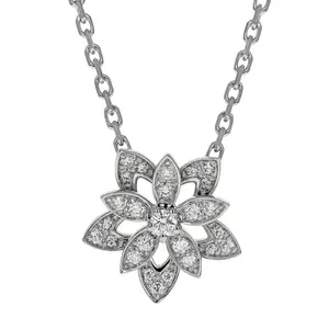 Pre-owned Van Cleef & Arpels Lotus Pendant Necklace