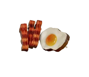 Bacon + Eggs Earrings