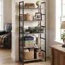 Sweetcrispy Classical Modern Decorative Bookshelf - Tall Indoor Organizer with Anti-Tip Kits, Room Furniture for Bedroom Storage, Home Library & Room Accessories (CDs, Books, Movies)