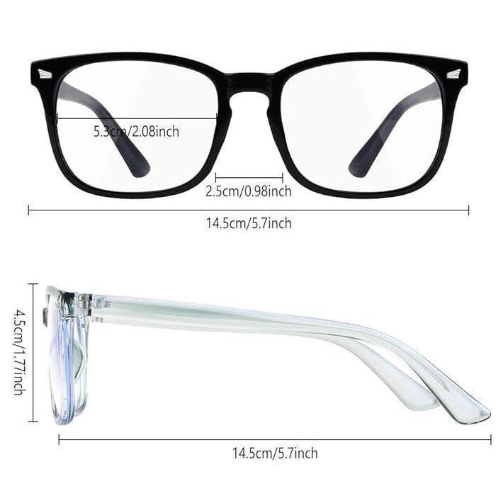 2025 [Computer Square-framed Glasses] Computer TV Phones Glasses Fashion Glasses For Men Women,Clear Gaming Glasses Lenses blue light glasses
