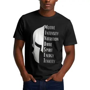 Spartan Mindset Motivational Inspirational Quote Graphic T-Shirt