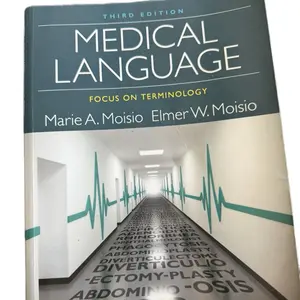 Marie A Moisio & Elmer W Moisio Pre-Owned Medical Language Focus on Terminology 3rd Edition 9781285854212 Paperback Book