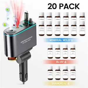 Car Essential Oil Refill Set – 3 Scentsfor Smart Car Air Freshener Diffuser, Long-Lasting Natural Fragrance Aroma Scented Floral Aroma Enhancer