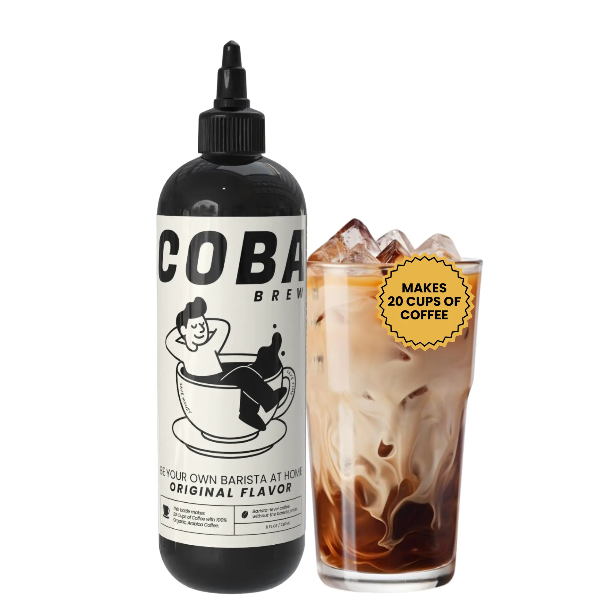COBA Coffee Concentrate. Brew 20 Cups of Coffee in Seconds