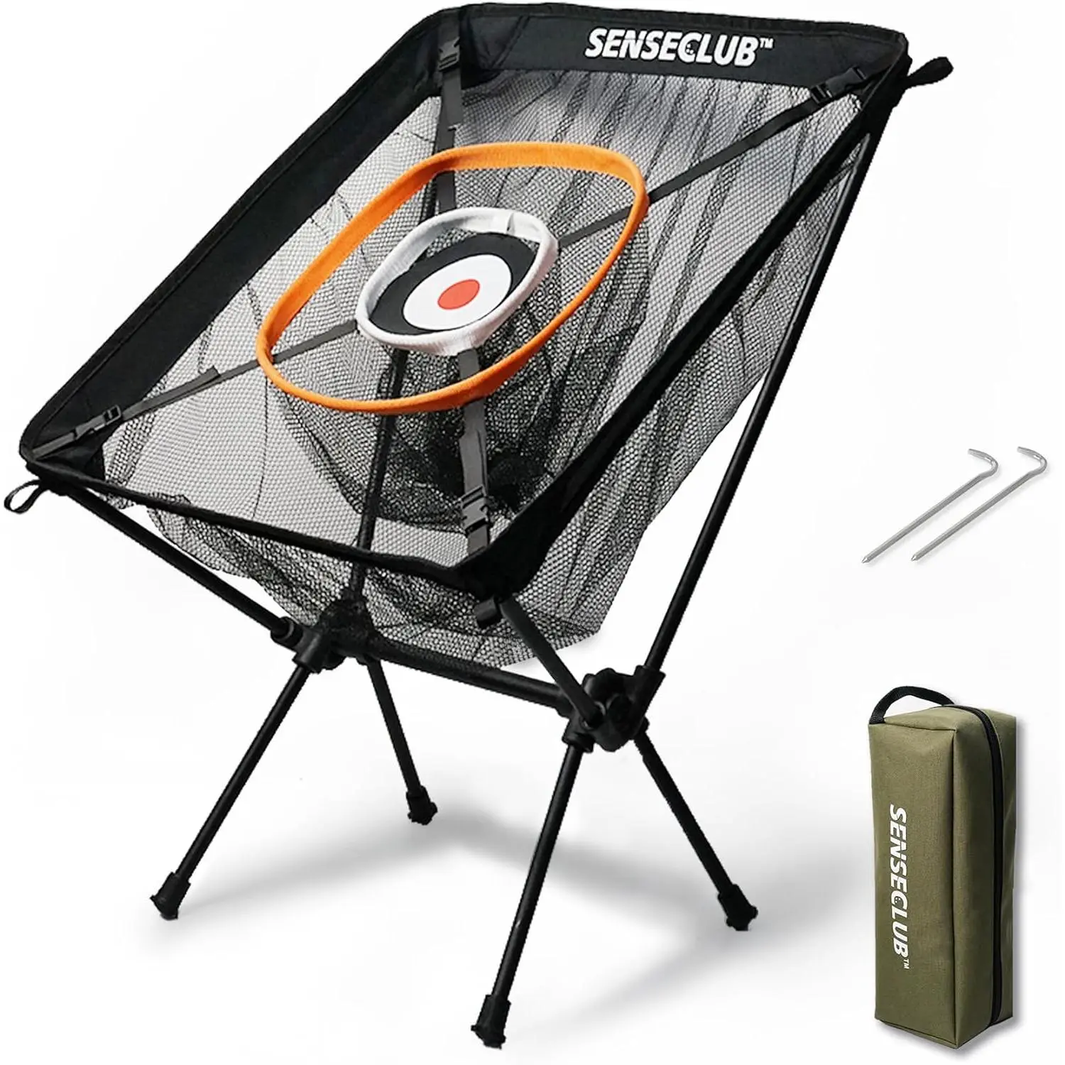 Foldable Chipping Net with Mat & Balls, Indoor Golf Practice Chipping Target, Backyard Golf Game & Gifts wild  head  covers rocket  golf  balls clear  golf  ball blades  brown  golf  bag grip  golf Complete Golf Club Set with Stand Bag golf  balls square