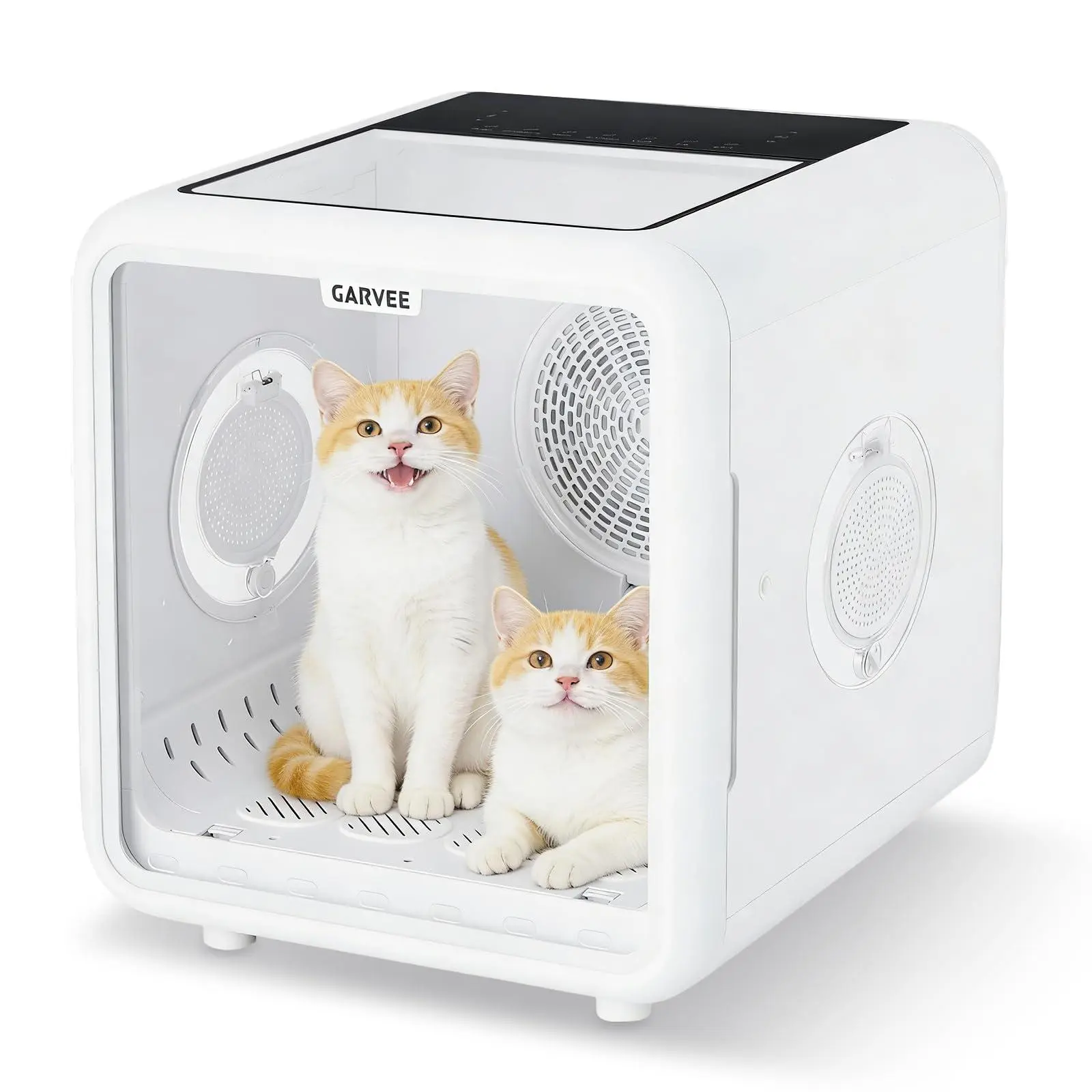 GARVEE 72L Pet Dryer Box 360° High-Efficiency Pet Dryer, Cat Drying Box with 5 Air Outlets, NTC Smart Temperature Control | Quiet Pet Grooming Blower for Cats & Dogs up to 45 lbs