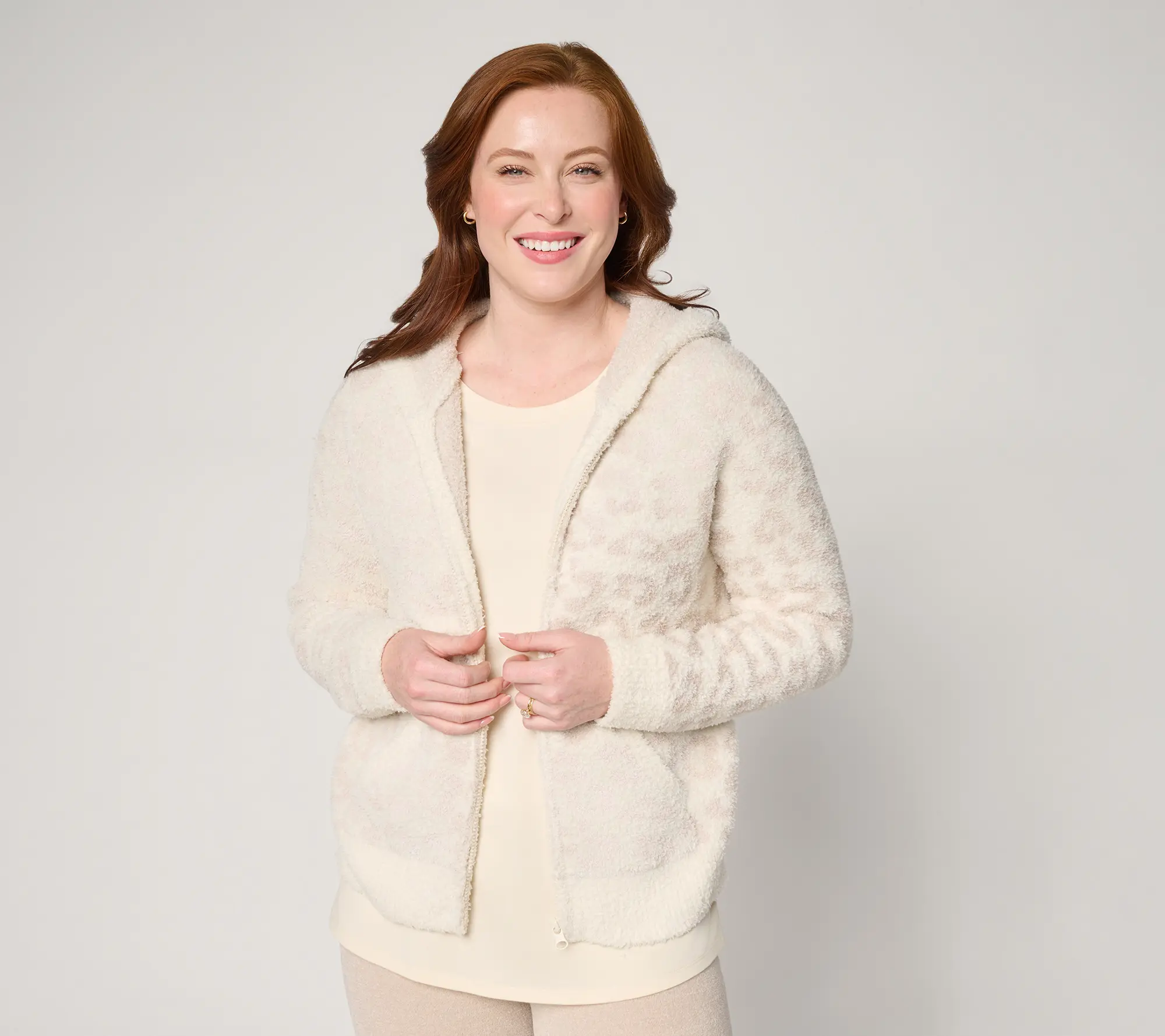 Barefoot Dreams CozyChic Barefoot in the Wild Zip Hoodie