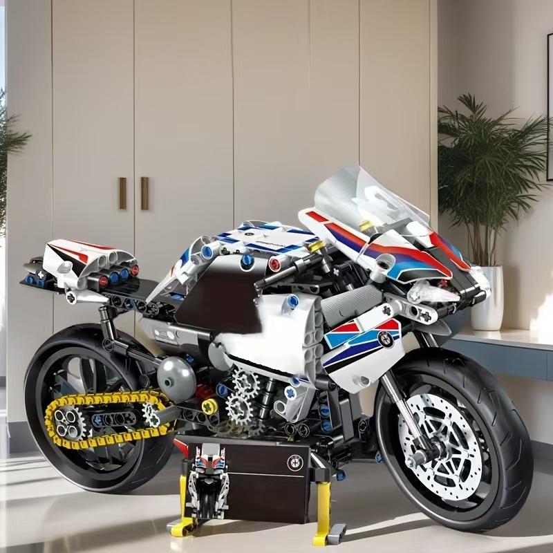 2418 Piece Building Blocks Car Motorcycle Set, Super Cool Design, Easy Assembly, Perfect Gift for Birthday Christmas Halloween Thanksgiving New Year