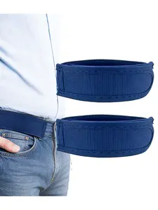 2-Pack Elastic No-Tie Waistbands, Adjustable Comfortable Belt for Daily Use, Sports Hiking, Unisex One Size Fits All