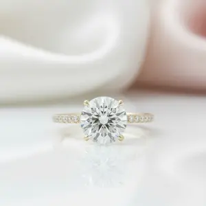 2.0 Ct Diamond Option Hidden Halo Engagement Ring