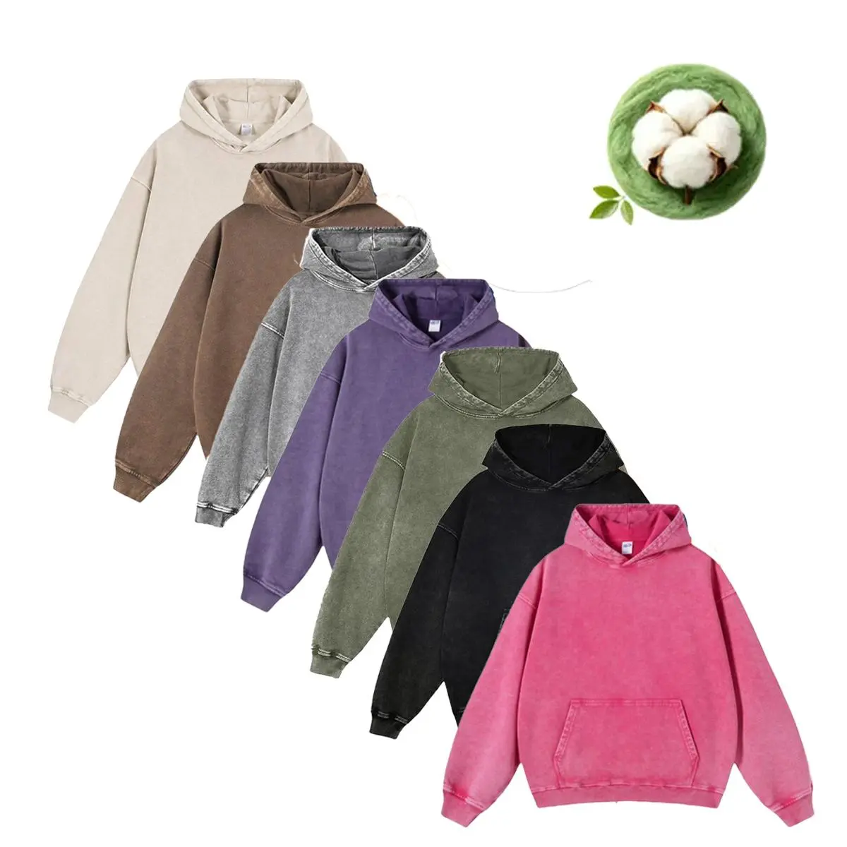 Acid Wash Hoodie Vintage Hoodie Unisex Heavy Weight Hoodie Distress Hoodies for Men Women Couples