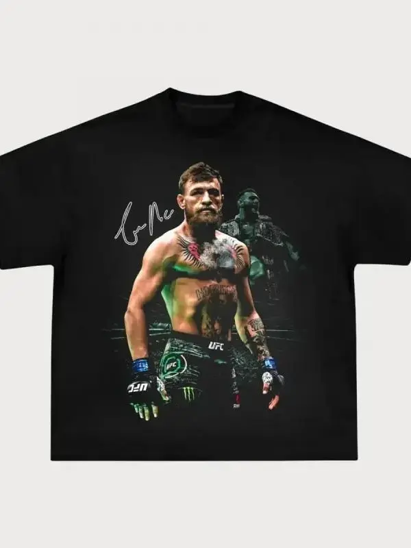 Casual Graphic T-Shirt, Unisex Combat Sports Round Neck Shortsleeve in Soft Cotton for Simple Streetwear Outfits