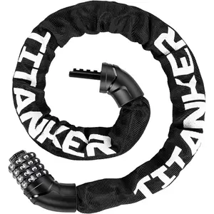 Bike Chain Lock, Bike Locks Security Anti-Theft Resettable Combination Bicycle Chain Lock 3.3 Feet Bike Locks for Bike, Motorcycle, Bicycle, Door, Gate, Fence, Grill (8mm Thick Chain)