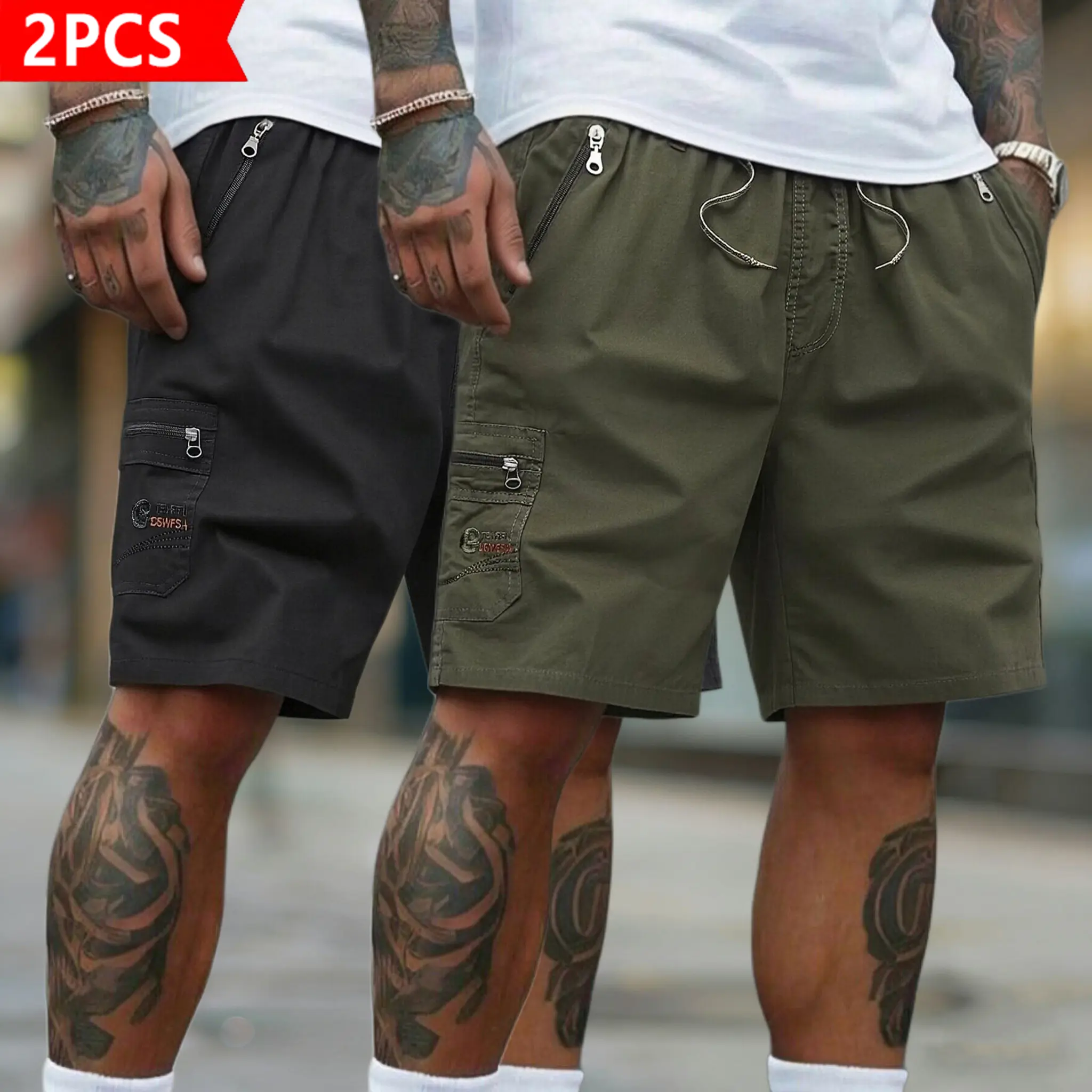 2-Pack: Black + Army Green