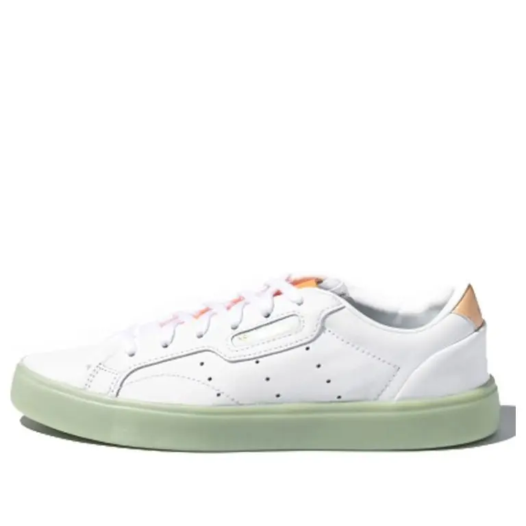(WMNS) adidas Sleek 'White Amber Tint' FW5464 Closed Boy Footwear