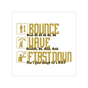 Bounce Wave Firstdown sticker | Transparent Outdoor Sticker
