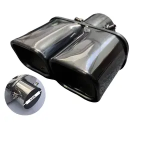 Car Exhaust Tip Decorative Tailpipe Fits Diameter 5.2-5.8cm, Compatible with Toyota Camry Honda Civic Volkswagen Passat