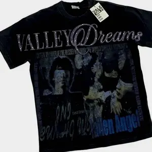 VALLEY Short Sleeve T-shirts Retro Wash Old Streetwear Men Women Couples Movie Poster Character Print Hot Vale Top Tee Womenswear Clothes 2026 DY1 39S