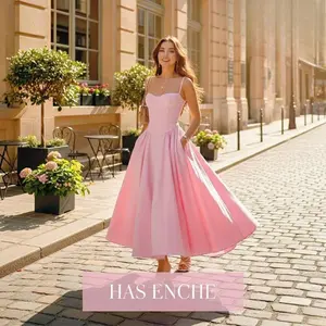 Fall In Love With This Timeless Pink Sundress For Parisian Days