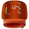Orange Rechargeable Wrist Blood Pressure  with LED Touch Screen, Voice Broadcast & 99x2 Memory — Accurate Home BP Tracking Made Simple,Suitable 5.3 - 7.6 inches