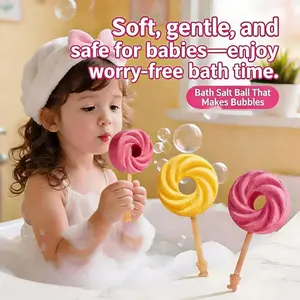 Cute Lollipop Bath Bomb, Colorful Bubble Bath Ball, Fun Bath Time, Relaxing Spa Experience, Perfect Gift for Loved Ones