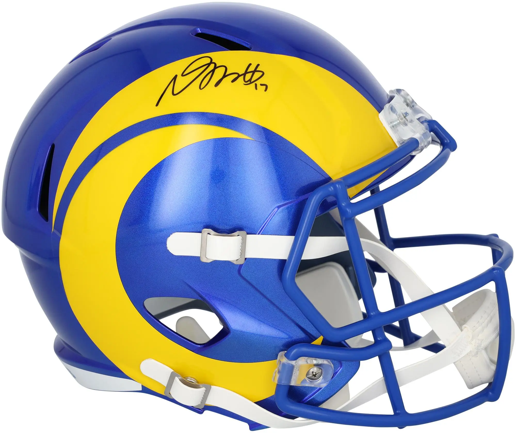 Davante Adams Los Angeles Rams Autographed Riddell Speed Replica Helmet - Fanatics Authentic Certified