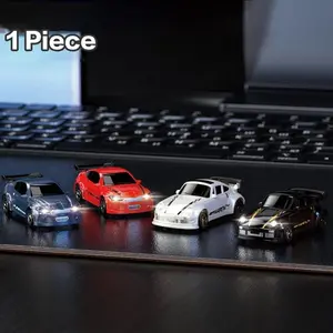 Mini Remote Control Drift Car, Remote Controlled Car, 1:64 Scale Truck Remote Control Car with Lights, 2.4GHz Remote Control, Desktop Mini Remote Control Car Gifts, RC Drift Car, RC Model Car