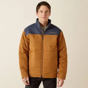 Ariat Mens  Crius Insulated Jacket - Blue Night|Almond Khaki