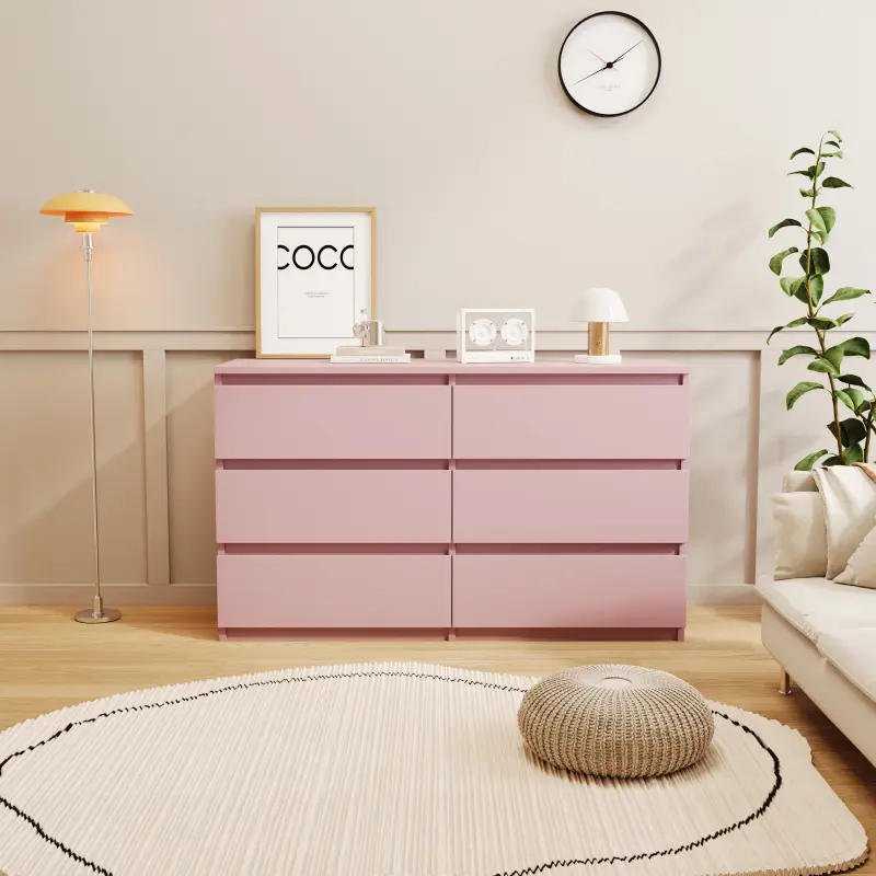 strapless open back dress Effie 6-Drawer Dresser – Mr. Kate main image 0