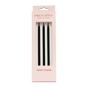 Frenchies Black Velvet Hairsticks
