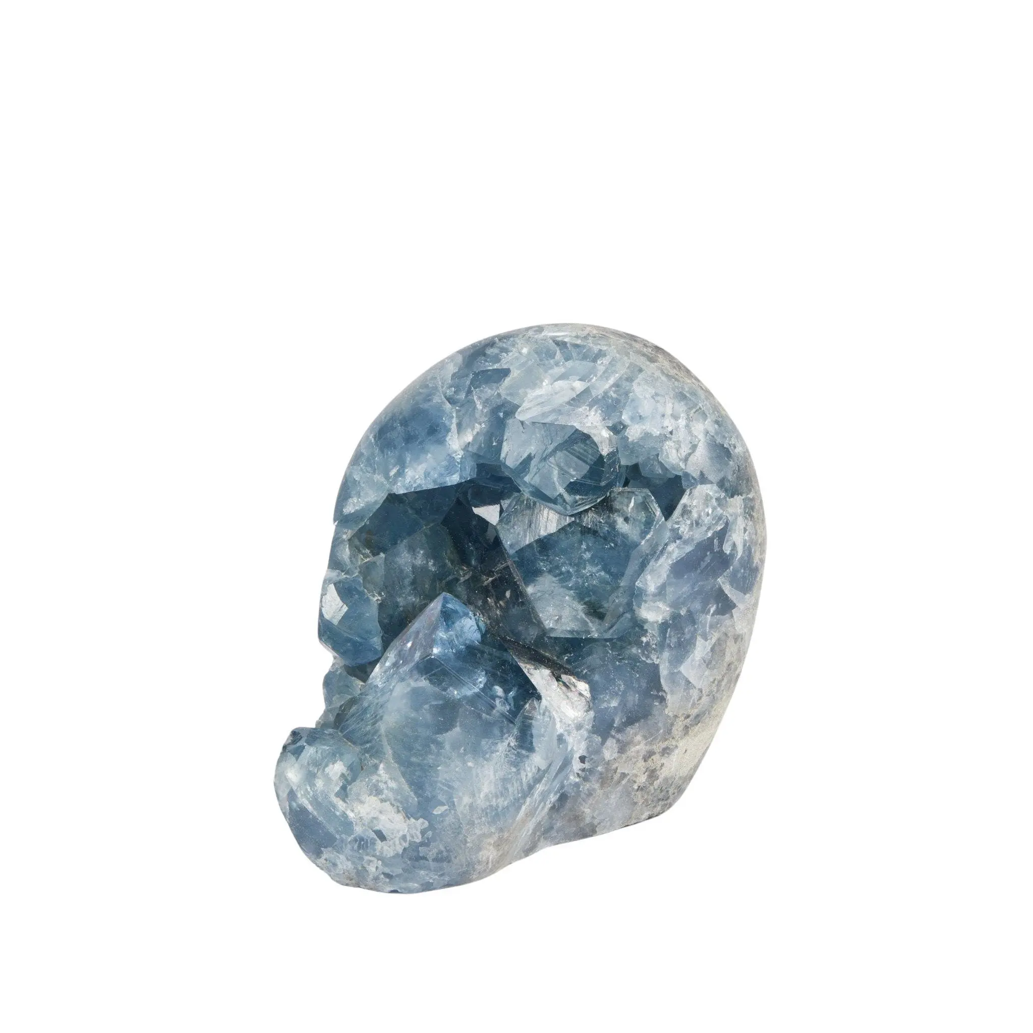New Moon Beginnings Raw Celestite Standing Cluster - 81