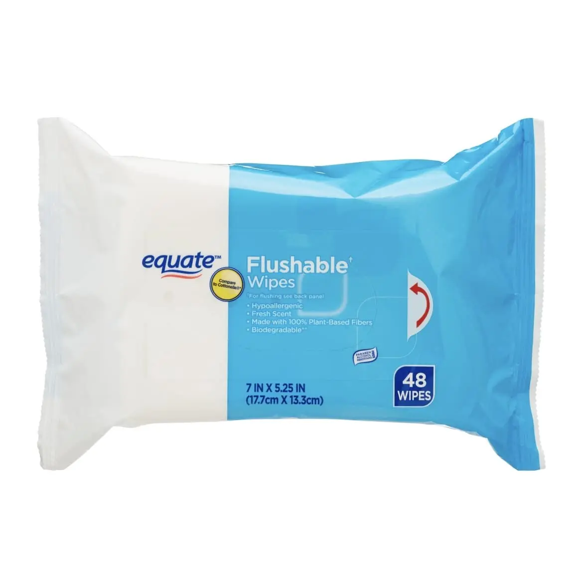 Flushable Wipes with Fresh Scent | 240 Total Wipes (5 Packs of 48) – Gentle, Sewer & Septic Safe Cleansing Wipes for Adults & Families – Soft, Convenient & Travel-Friendly Hygiene Solution Toilet