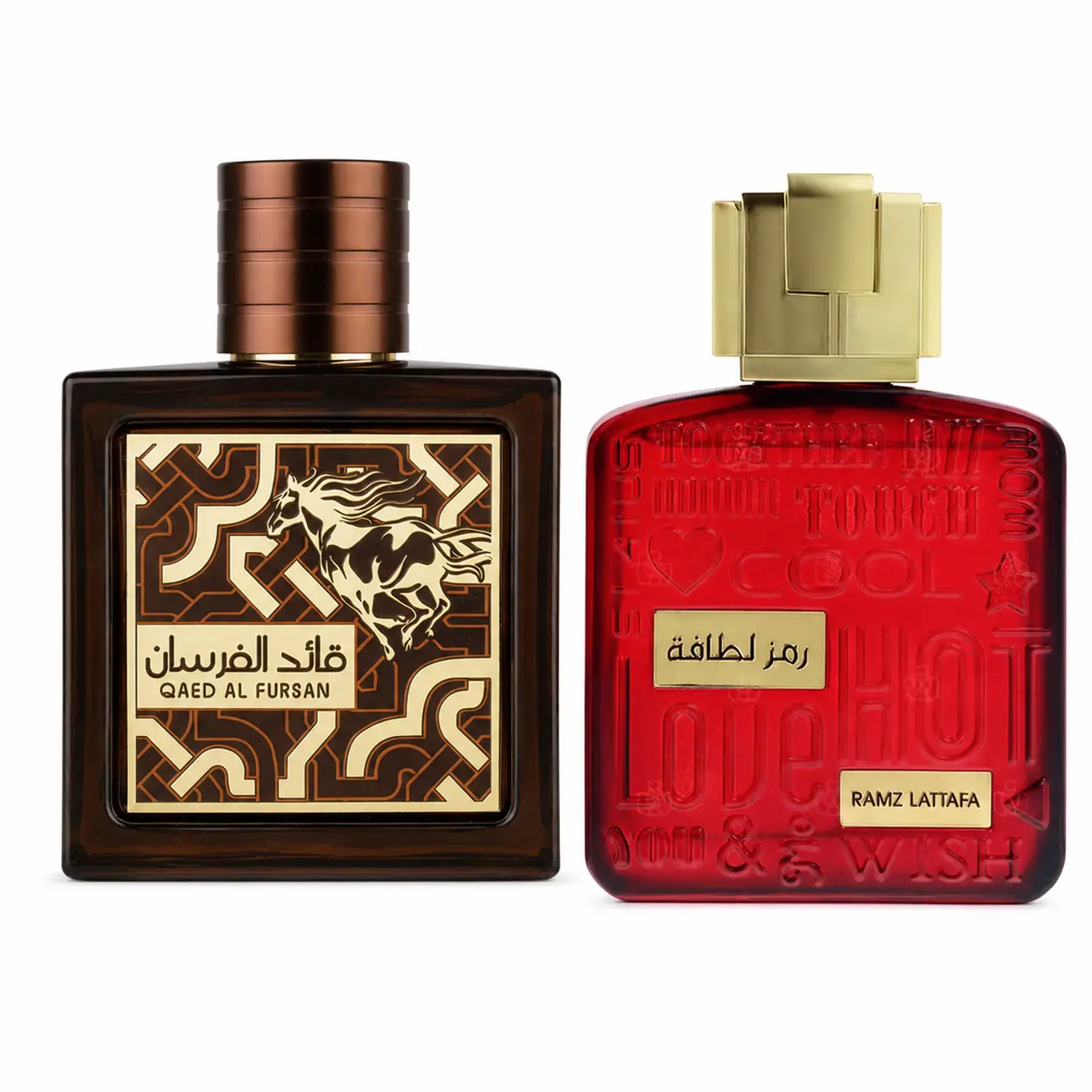 Lattafa QAED AL FURSAN UNTAMED + RAMZ LATTAFA GOLD Men's Luxury-Themed Elevated EDP Perfume Multi-Pack, 3.4oz (100ml) Longlasting Floral Colognes, Everyday Use, Father's Day Gift Ideas