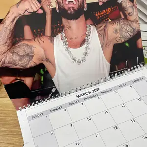 A Year of MLM Calendar 2026, Latin Vibes Inspired Wall Calendar, Music Star Poster, Room Decor Gift for Fans