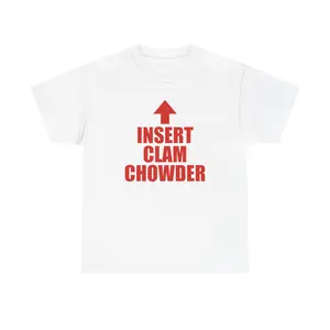 Insert Clam Chowder T-Shirt | Arrow Graphic Text Tee