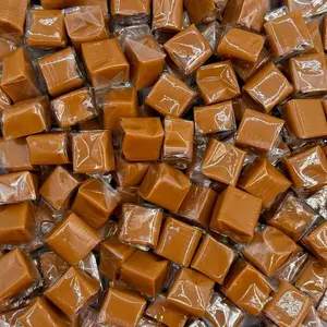 Milk Vanilla Caramel Cubes Candy | Individually Wrapped Soft Delights | Treat for Every Ocassion | 8oz Resealable Bag