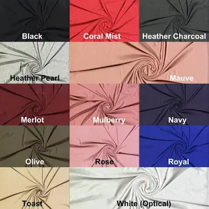 Jersey Rib 4*2 Rayon Spandex Knit Fabric by the Yard Stretch Fabric Soft Rib Knit Sewing Fabric Dress Fabric Craft Fabric Apparel Fabric