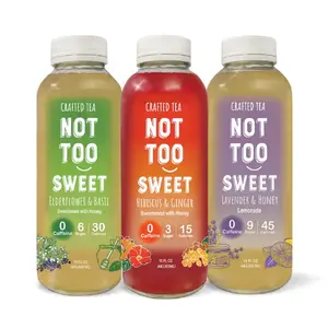 NotTooSweet - Botanical Tea; Elerflower & Basil; Hibiscus & Ginger; Lavender Honey Lemonade