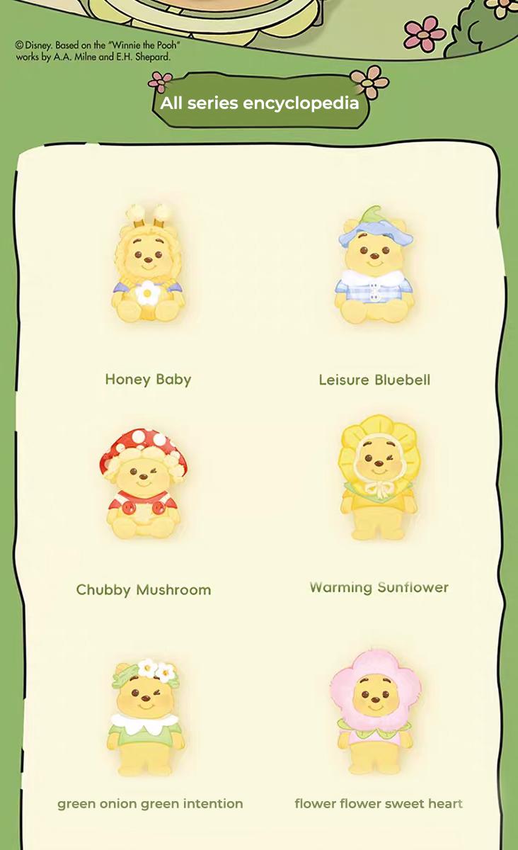 Miniso Disney Winnie the Pooh Heart Garden Series Plush Blind Box - Cute Stuffed Toy: Perfect Girls' Birthday Gift & Plush Collectible