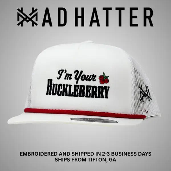 I'm Your Huckleberry Embroidered Trucker Hat