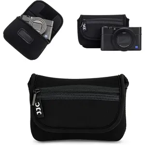 Compact Camera Case Travel Pouch Sleeve for Canon G7X G9X G5X SX740 SX620 Sony ZV-1 II ZV1II ZV1 ZV-1F ZV1F RX100 VII VI VA IV Olympus TG-7 TG-6 TG-5 TG-4 Fuji XP140 XP130 XP90 Ricoh GR III & More