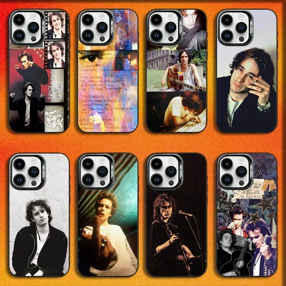 Jeff Buckley Tough Phone Case, Black Matte Shockproof Cover, Music Fan Design, Designed for iPhone 11-17 Pro Max/Plus & Samsung Galaxy S23-S25