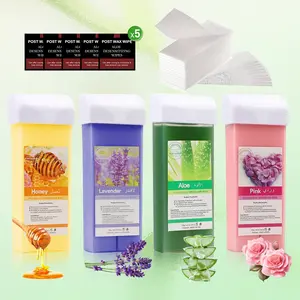 VIILIFE - New Hair Removal Roller Wax Kit - A body-specific depilatory wax hair removal therapy kit designed exclusively for women, convenient at-home hair removal roller wax kit, neutral hair removal roller wax - portable honey wax and roller wax kit