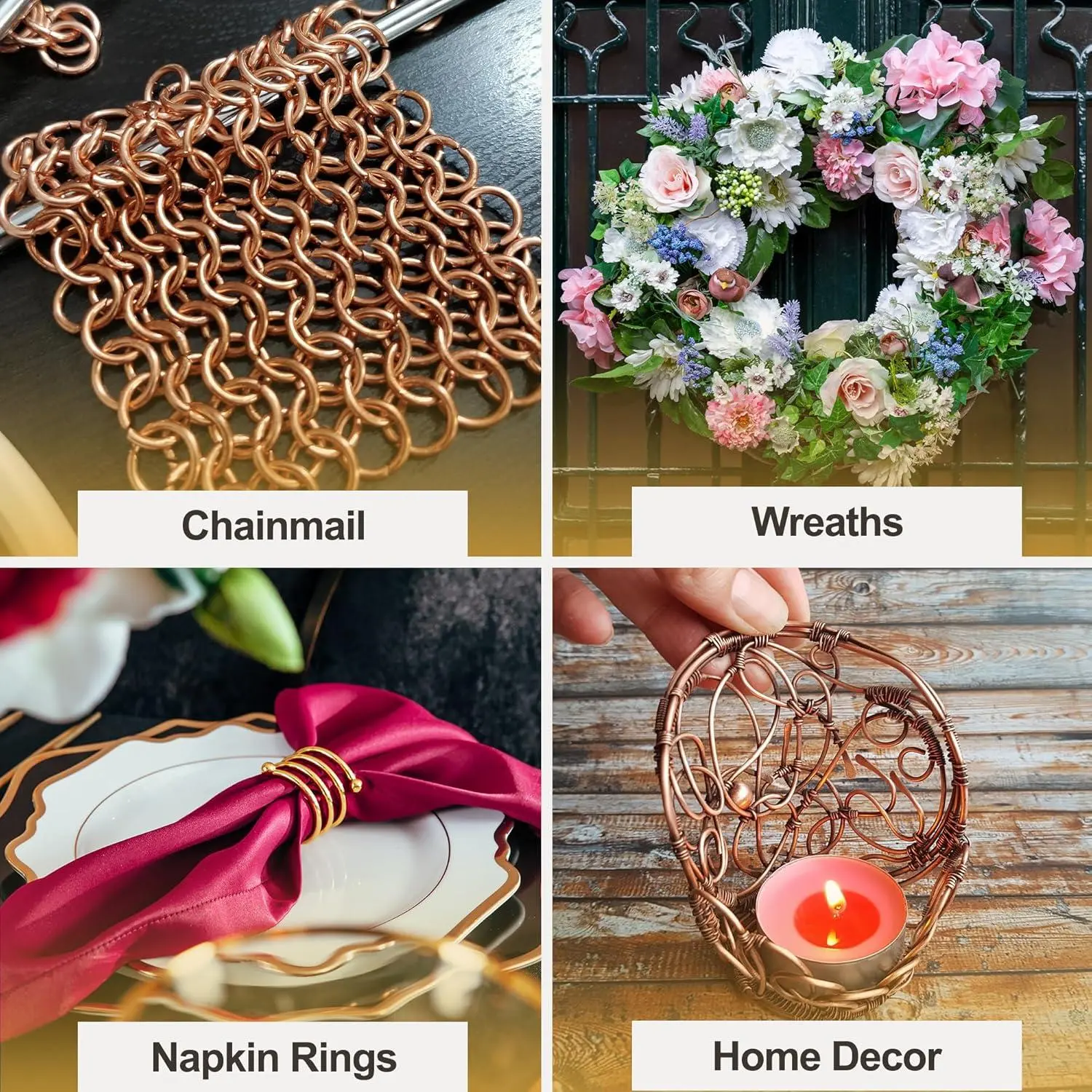 Mandala Crafts 14 Gauge Anodized Aluminum Craft Wire for Jewelry Making - 60 FT Colored Flexible Silver Tone Wire - Bendable for Bonsai Armature Crafting Sculpting Mandala Crafts 14 Gauge Anodized Aluminum Craft Wire for Jewelry Making - 60 FT Colored Flexible Silver Tone Wire - Bendable for Bonsai Armature Crafting Sculpting