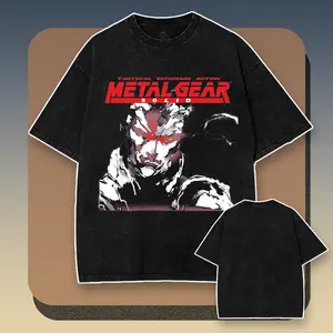 Retro Stealth Game "TACTICAL SPY" Ink Graphic Vintage Washed Oversized Tee/Tank/Hoodie/Sweatshirt Streetwear Menswear