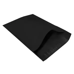 UOFFICE Black Poly Mailer Envelopes 12" x 15.5" Pack of 250 Self-Sealing Tear Strip Waterproof Protection for Non-Fragile Items