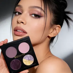 WOSUPRE Purple Dusk Eyeshadow Palette, Super Shimmer Cloud Finish, Magnetic Structure, Daily Glam Eye Looks Cosmetic